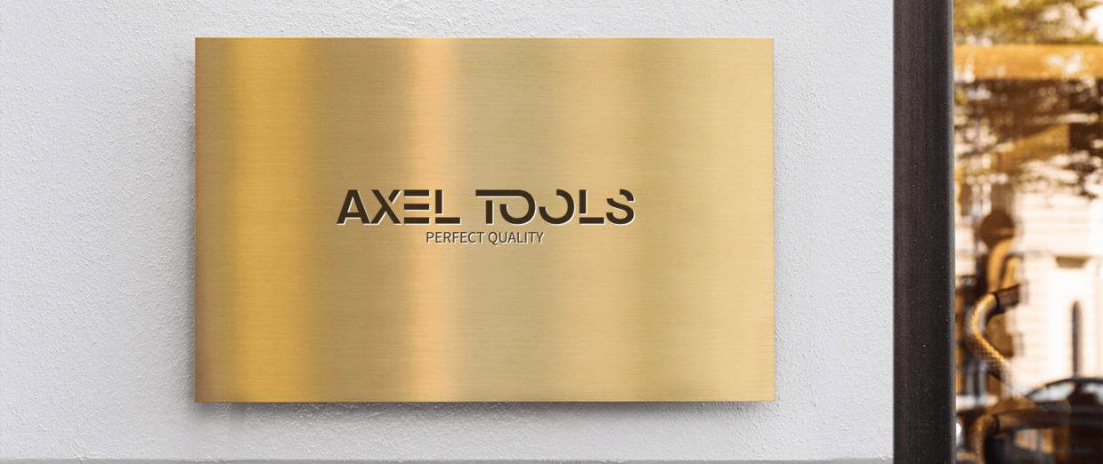 Вывеска с логотипом AXEL-TOOLS